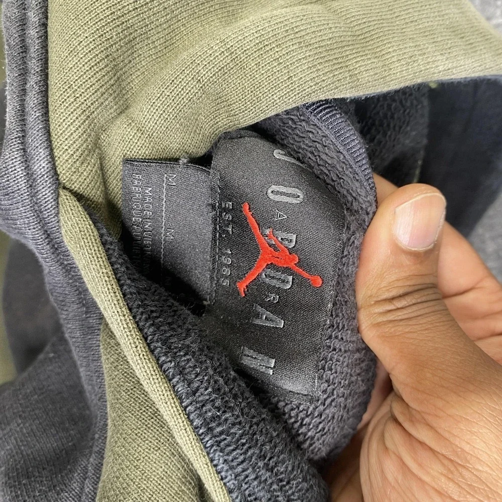 JORDAN FLIGHT HERITAGE Hoodie Off Noir DV1595-045 Nike Size Medium